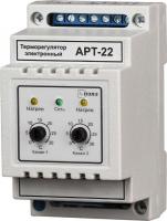 Терморегулятор АРТ-22-5К 1 кВт с датчиком температуры (DIN, аналоговое управление, 2 независимых канала)